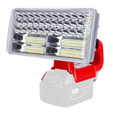 40W 4200LM LED Work Light Spotlight Rechargeable Outdoor Camping Lamp Flashlight for Milwaukee 14.4V-18V Li-ion Battery
