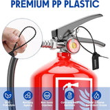 1000 Pcs Plastic Tamper Fire Extinguisher Security Tags Seals Safety Numbered Zip Ties Labels Black