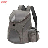 S/L Portable Pet Cat Dog Backpack Mesh Breathable Pet Backpack Pet Travel Bag Outdoor Large Capacity Pet Carrier Folding Pet Bag