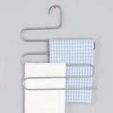 Five layer anti slip pants drying rack, multifunctional hanging clothes rack