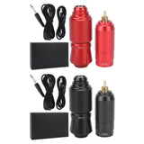 Tattoo Machine Pen Kit Interface 1300mAh Battery Powerful Motor Cordless Tattoo Power Supply for Cartridges Needles