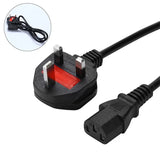 1.5M 3 PIN EU US AU UK Computer PC AC Cord Adapter Cable for Printer Netbook Laptops Game Players Cameras Power Plug Electronics Batteries Charger