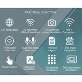 2024 Newest M9 Instant Voice Portable Language in Real-time Smart Translator Supports 13 Offe Languages