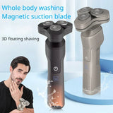 Resuxi -0272 Men's Electric Shaver Magnetic Suction Blade Multifunctional Rechargeable Portable Water Washing Beard Knife