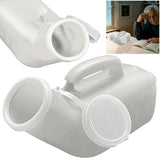 1200ml Pee Spill Proof Portable Urinal Plastic Mens Bedpan Bottle with Lid for Car Elderly and Incontinence