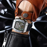GUANQIN 44M Mechanical Automatic Winding Watch 361L Stainless Steel Mens Watch Business Week Day Month Display Relogio Masculino