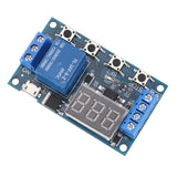 10X HW-521 Digital Time 1 Way Relay Trigger Cycle Timer Delay Switch Circuit Board Timing Control Module