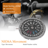 NH36/NH36A Automatic Movement Crown At 3 Self-Winding Mechanical Date/Day Watch Replacements Part for SEIKO