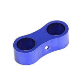 AN4 AN6 AN8 AN10 AN12 Braided Rubber Hose Aluminum Anodized Line Separator Divider Clamp Kit Black Blue