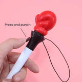 Design Fist-shaped Ballpoint Novelty Bounce Decompression Pen Set with Bo Glove for Office