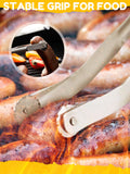 BBQ Stainless Steel Nonstick Sausage Tongs Cookware Long Handle Kitchen Tong For Turning barbecue utensils