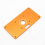 Trimming Machine Flip Board Auxiliary Tools Aluminum Router Table Insert Plate w/ 6 Insert Rings universal Woodworking Tools
