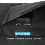 18V 400W Solar Panel USB Output Monocrystalel Waterproof Solars Cells Folding Package with 10/20/30/40/50A/60A Controller