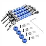 4Pcs Metal Front and Rear Drive Shaft CVD for 1/10 Slash Stampede Hoss VXL RC Car Upgrade Parts,Blue