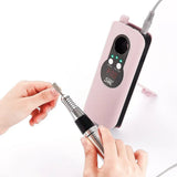 NEW 35000rpm Drill M6 Portable Rechargeable Pedicure Strong Polishing Electric hine Manicure Nail Tool