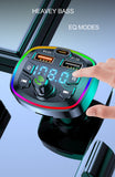 Type-C Car Mp3 Player Bluetooth 5.0 FM Transmitter PD Dual USB Charger Atmosphere Light U Disk TF Card Lossless Music Player