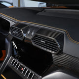 1 PCS Car Central Control Air Conditioning Outlet Frame Carbon Fiber Replacement For Lamborghini URUS 2018-2021