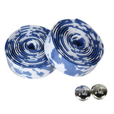 2pcs Road Bike Bicycle Handlebar Tape Camouflage Cycling Handle Belt Cork Wrap with Bar Plugs