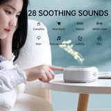 Sound hine Night Light 28 Soothing Sounds with Volume Control Noise Reduction Portable for Baby Adults ABS