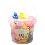 Squishy 24Pcs Party Favors for Kids, Mochi Toy Stress Reliever Anxiety Toys, Easter Basket Stuffers with Storage