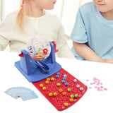 Traditional Chips Professional Set with Bingo Cage for Travel Party Festivals Entertainment Game Kids