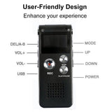 Digital Voice Audio Recording Device with Playback Microphone Song Player Portable Tape Recorder for Lectures Meetings
