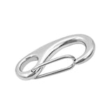2" Indoor 50mm Spring Gate Snap Hook for Dog Leash Carabiner Swing Sier