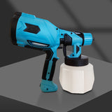 580W 1000ML Handheld High Micro Electric Spray Gun Cordless Paint Sprayer Auto Furniture Steel Coating Airbrush