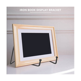 8Pcs Holders,Black Iron Easel Plate Holder Display Stands Metal Wire Frame Holders for Pictures