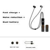 Bluetooth 5.2 Headphones Neckband Wireless Earphones Sports Headphones With Mic Fast Charging Pluggable Headset