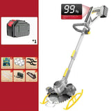 For Garden 21V Cordless Electric Lawn Mower Retractable Household Handheld Rechargeable Trimming Tool with Lcd Display