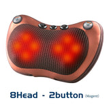 3 Speed Head Massager Car Home Cervical Shiatsu Neck Back Waist Body Electric Multifunctional Massage Pillow Cushion