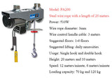 Mini Electric Lifting Cable Hoist Winch Household Small Decoration Hoisting Crane
