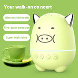 Mini Bluetooth 5.0 Speaker Portable Wireless Powerful Bass Speaker Cute Pig Music Player Support Handsfree TF Card