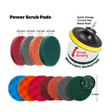 25 Piece Power Scrubber Cleaning Brush Extended Long Attachment Set All Purpose Drill Scrub Brushes Kit