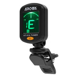 AROMA AT-01A Rotatable Clip-on Tuner LCD Display for Chromatic Acoustic Bass Ukulele Guitar Accessories