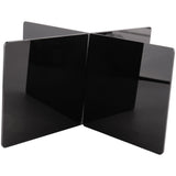 Acrylic Book X-Shaped Display Stand Cookbook Recipe Menu Magazines Storybook Holder for Display,Black L