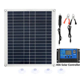 50W 18V Portable Solar Panel with Dual USB - Charge Power Bank for Mobile Phones. Ideal for Outdoor Camping, Fishing, and Hiking