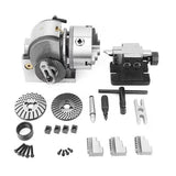 Universal Dividing Head BS-0 4 Inches 5 Inch Axis 3 Jaw 100mm 125mm Chuck Tailstock for CNC Router Rotary Table