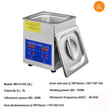 Ultrasonic Cleaner with Double-Frequency Digital Portable Washing Machine - 40KHz Ultrasound for Jewelry, Watches & Home Appliances (6L/2L)