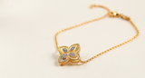 Gold bracelet female intellectual elegance