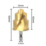 New hexagonal handle PPR lifting bit, water pipe woodworking reamer, chamferer, step drill 20/25/32mm, Hand Tool Wireless