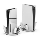 Dual-controller Charging Magnetic Dock Dual Controller Charger Station with Ambient Ps5 Console for Game