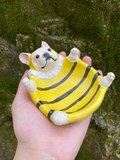 Cute French Bulldog Dish Handmade Pottery