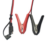 100CM 14AWG Alligator Crocodile Clip to SAE Connector Release Quick Disconnect Car Solar Power Charging Extension Cable
