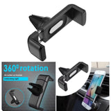 Universal Car Phone Holder Air Vent Mount Clip 360 Rotation Auto Navigation Bracket for Accessories Item