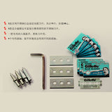 Manual Leather Craft Paring Machine Edge Skiving Hand Leather Peeler Tool Leather Paring Device Edge Cut Splitter Skiver