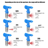 Spray Tips For Airless Sprayer, Reversible Airless Paint Sprayer Nozzle Tips 18Pc With 6Pc Nozzle Seats