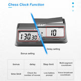 Professional Digital Chess Clock Timer - 37 Preset Programmes for Board Games with Countdown/Increment Delay