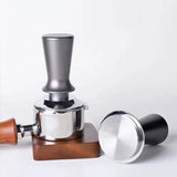 51mm 53mm 58mm Tampers Spring Loaded Ripple Base Aluminum Self Leveg Espresso Coffee Tamper Kit